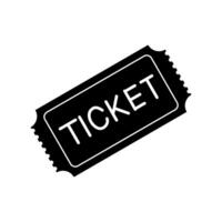 Ticket icon isolated on white background vector