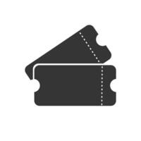 Tickets icon isolated on white background vector