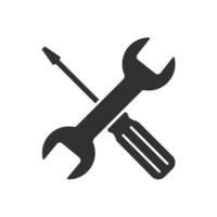 Screw driver icon isolated on white background. vector