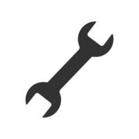Wrench icon isolate on white background vector