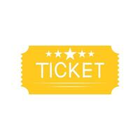 Ticket icon on a white background. vector