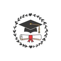Script and Serif Graduation Font Design Monochrome Congrats Graduate Layout vector