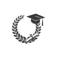 Minimalist Graduation Cap Sketch One Stroke Line Art for Cards and Prints vector