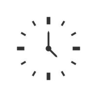 Simple clock icon. Suitable for design and time related concepts. Perfect for use in apps, websites, and other visual projects. Representing time, punctuality, and deadlines vector