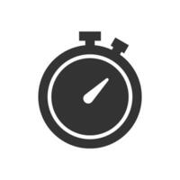 Stopwatch icon. Represents time, deadlines, speed, and urgency. Useful for design projects, presentations, and websites vector