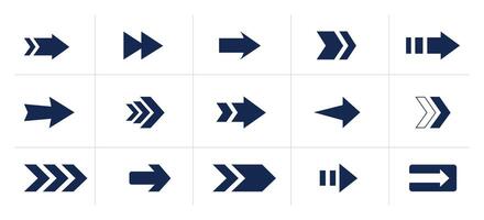 Arrow icons set. Arrow collection. Simple arrow big set. illustration vector