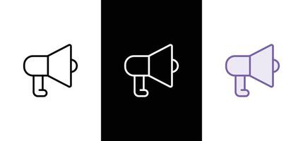 Megaphone icon. Loudspeaker megaphone icon. vector