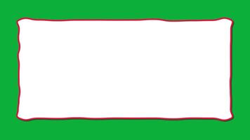 smooth wavy rectangle shape animation on green screen for creative motion or editing project video