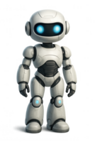 Futuristic AI Robot with Transparent Background png