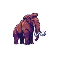 Mammoth logo design vector