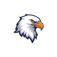 Eagle head on a white background logo design vector