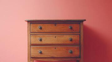 Explore the Timeless Charm of a Vintage Wooden Chest of Drawers, Perfect for Adding Elegance to Any Room Decor and Ideal for Storage Solutions photo