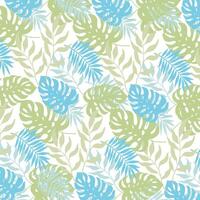 Hello summer exotic leaves background design. Green leaves background vector