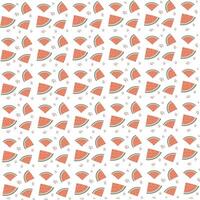 watermelon pattern background design. Tropical summer fruit background. vector