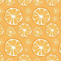 Refreshing orange slices exotic summer background vector
