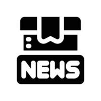 new arrival glyph icon. Strong and solid icon for websites and mobile apps. vector