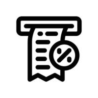 billing line icon. Clean and minimalist icon for websites, mobile apps, presentations, and logos. Fully scalable and customizable for any project. vector