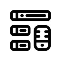 playlist line icon. Clean and minimalist icon for websites and mobile apps. vector