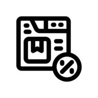 marketplace line icon. Clean and minimalist icon for websites and mobile apps. vector