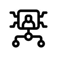 affiliate marketing line icon. Clean and minimalist icon for websites and mobile apps. vector