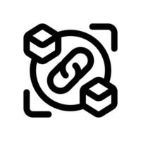 link chain line icon. Clean and minimalist icon for websites and mobile apps. vector