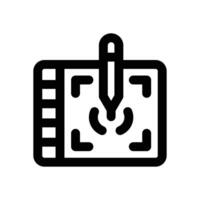 tablet line icon. Clean and minimalist icon for websites and mobile apps. vector