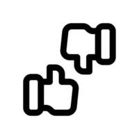 feedback line icon. Clean and minimalist icon for websites and mobile apps. vector