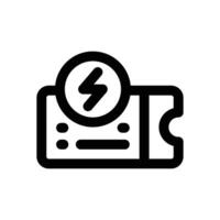 flash sale line icon. Clean and minimalist icon for websites, mobile apps, presentations, and logos. Fully scalable and customizable for any project. vector