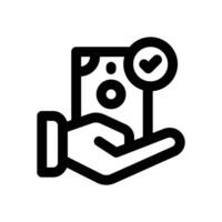 affordable line icon. Clean and minimalist icon for websites and mobile apps. vector