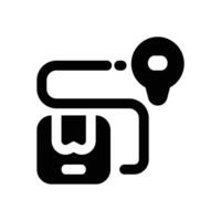 shipment glyph icon. Strong and solid icon for websites and mobile apps. vector