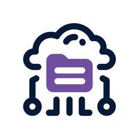 folder duotone icon. Sleek and modern icon for websites and mobile apps. vector
