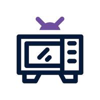 television duotone icon. Sleek and modern icon for websites and mobile apps. vector