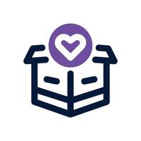 favorite dual tone icon. Sleek and modern icon for websites and mobile apps. vector