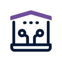 smart home dual tone icon. Sleek and modern icon for websites, mobile apps, marketing materials, and corporate design. Fully scalable and ready to use. vector