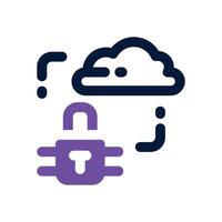 lock duotone icon. Sleek and modern icon for websites and mobile apps. vector