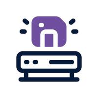 server save duotone icon. Sleek and modern icon for websites and mobile apps. vector