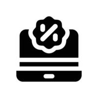 offer glyph icon. Strong and solid icon for websites, mobile interfaces, presentations, and visual branding. High quality and easy to edit. vector