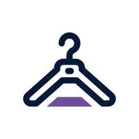 hanger dual tone icon. Sleek and modern icon for websites and mobile apps. vector
