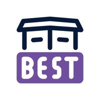 best dual tone icon. Sleek and modern icon for websites and mobile apps. vector