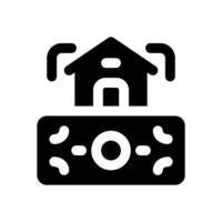 refinancing glyph icon. Strong and solid icon for websites and mobile apps. vector