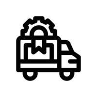 delivery service line icon. Clean and minimalist icon for websites and mobile apps. vector