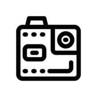 action camera line icon. Clean and minimalist icon for websites and mobile apps. vector