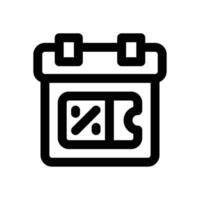 calendar line icon. Clean and minimalist icon for websites and mobile apps. vector
