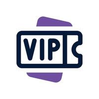 vip duotone icon. Sleek and modern icon for websites and mobile apps. vector
