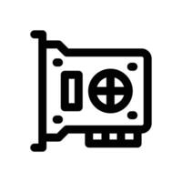 vga card line icon. Clean and minimalist icon for websites and mobile apps. vector