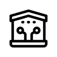 smart home line icon. Clean and minimalist icon for websites, mobile apps, presentations, and logos. Fully scalable and customizable for any project. vector