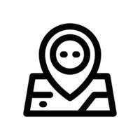 maps line icon. Clean and minimalist icon for websites and mobile apps. vector