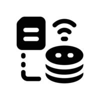 big data glyph icon. Strong and solid icon for websites and mobile apps. vector