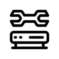 server maintenance line icon. Clean and minimalist icon for websites, mobile apps, presentations, and logos. Fully scalable and customizable for any project. vector
