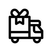 free delivery line icon. Clean and minimalist icon for websites and mobile apps. vector